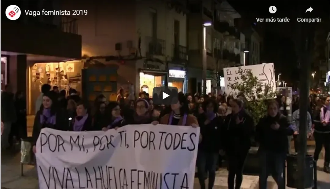 La revolta feminista pren els carrers de Rubí