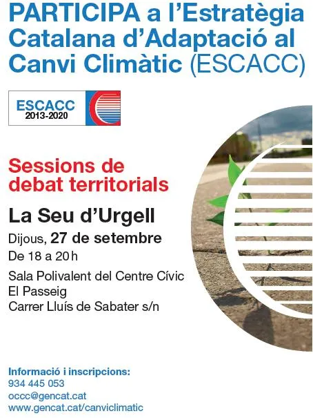 La Seu acull un debat territorial de l'Estratègia Catalana d'Adaptació al Canvi Climàtic