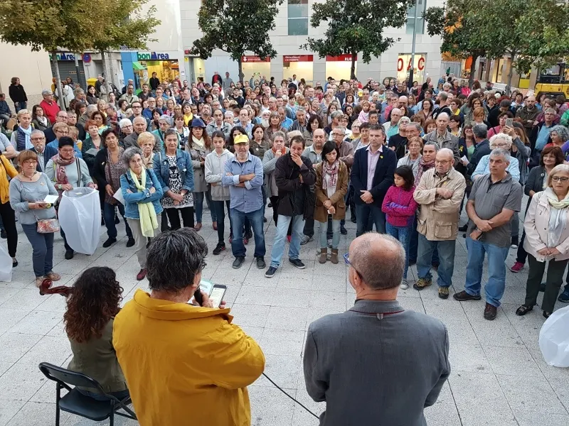 Unes 300 persones demanen la llibertat dels Jordis un any després del seu empresonament