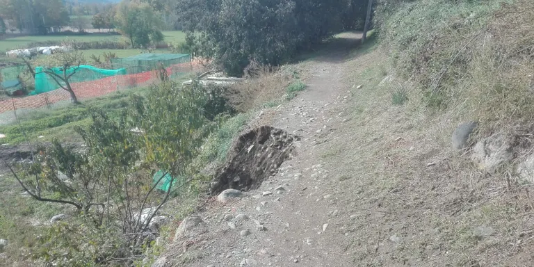 ERC denuncia l'estat del camí de Ronda de la Seu