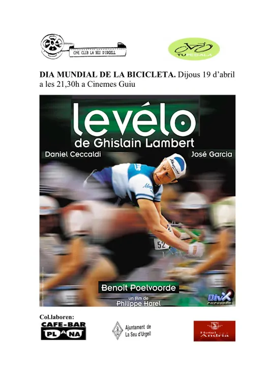 El Cine Club i Tupedala organitzen una nit temàtica de la bicicleta