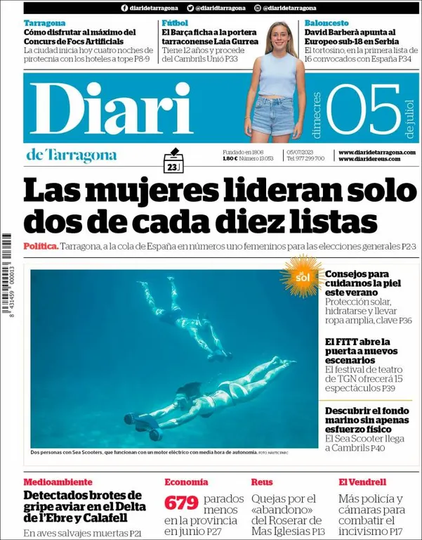 Consulta les portades dels diaris d'aquest 5 de juliol