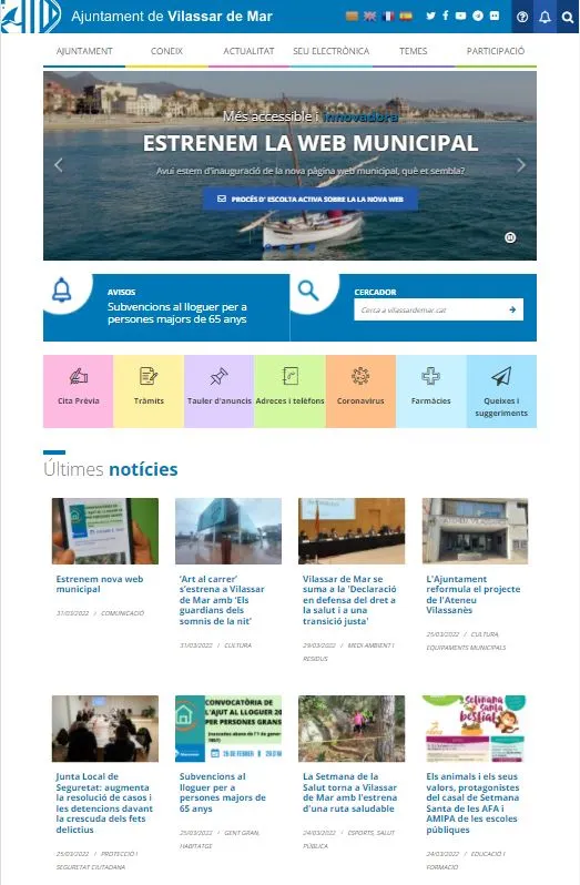 S’estrena la nova web de l’Ajuntament