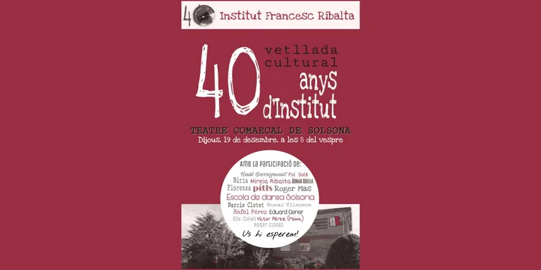 L'Institut Francesc Ribalta enceta els actes del quarantè aniversari amb una vetllada cultural