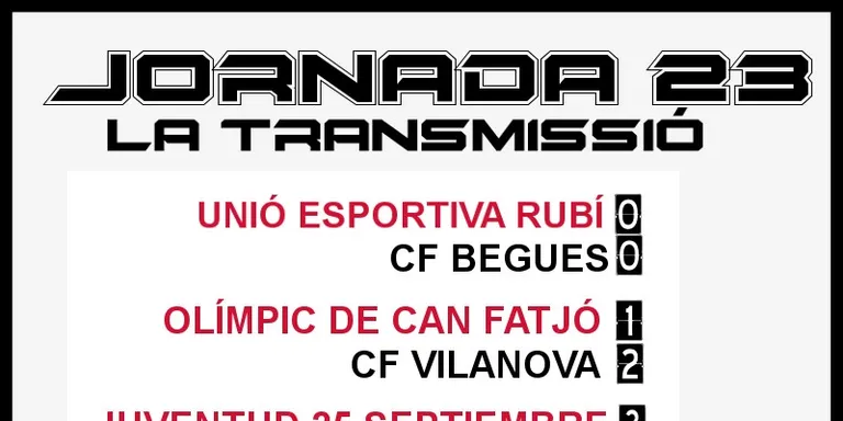 A PEU DE CAMP - JORNADA 23 diumenge