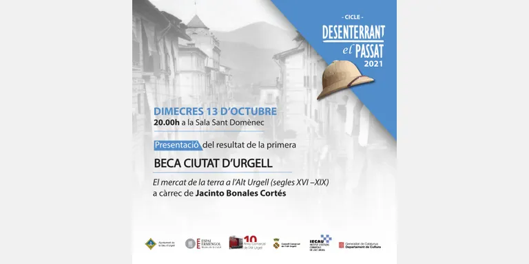 'Desenterrant el passat' continua amb la presentació de la recerca de la primera Beca Ciutat d'Urgell