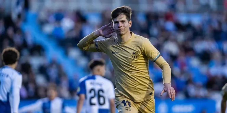 Estanis Pedrola segueix ‘on fire’ i marca un doblet per donar la victòria al Barça Atlètic
