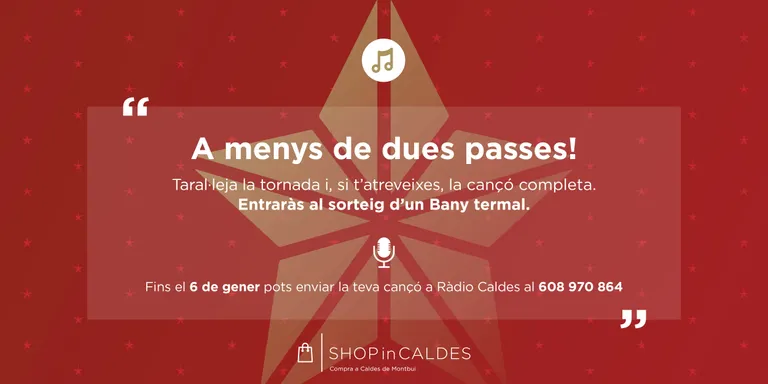 Guanya un bany termal amb el concurs de “A menys de dues passes!”