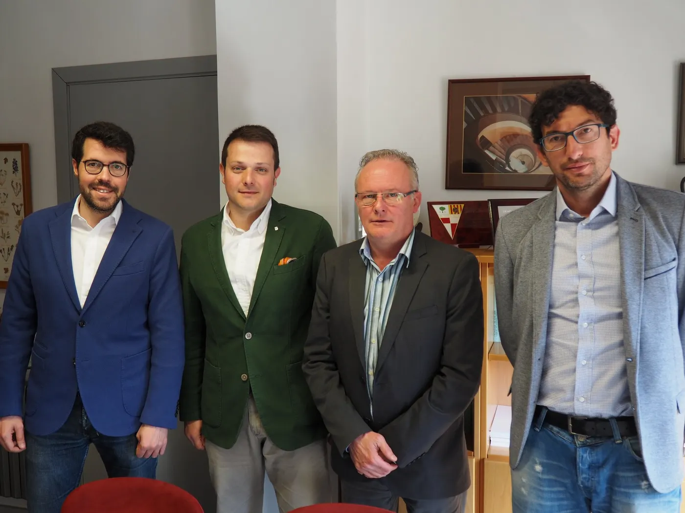 Gerard Figueras, amb Albert Batalla, Jesús Fierro i Joan Segura