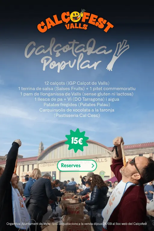 La calçotada popular del Calçofest s’amplia fins a 1.000 persones