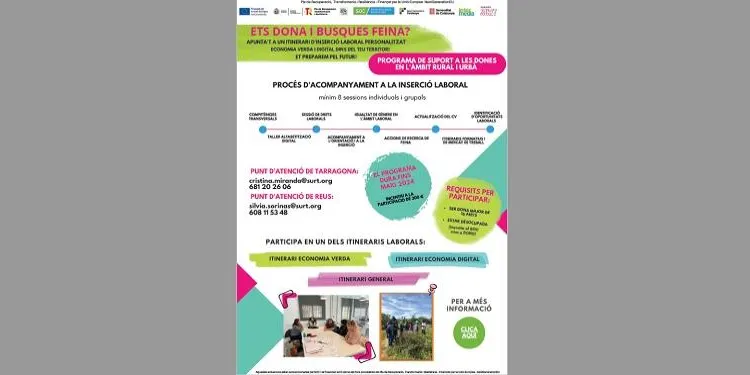 El Servei d'Ocupació de Catalunya posa en marxa un programa de formació i orientació laboral per a dones desocupades
