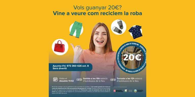 La Mancomunitat de l'Urgellet incentiva el reciclatge de roba amb una visita guiada