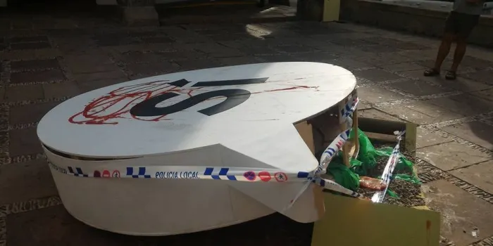 L’ANC a Arenys de Mar decideix retirar el "Sí" gegant