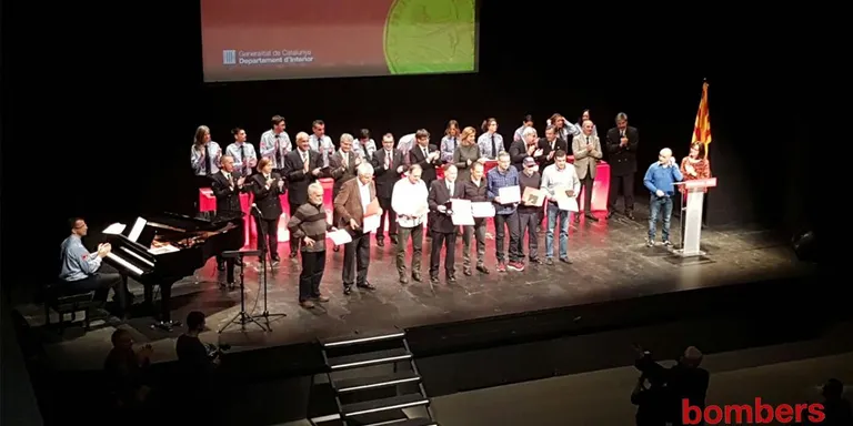 Distincions a bombers de l'Alt Urgell per la seva dedicació