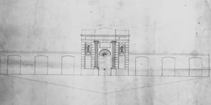 L’Arxiu Històric Fidel Fita identifica un possible projecte de façana pel cementiri de mitjans del segle XIX
