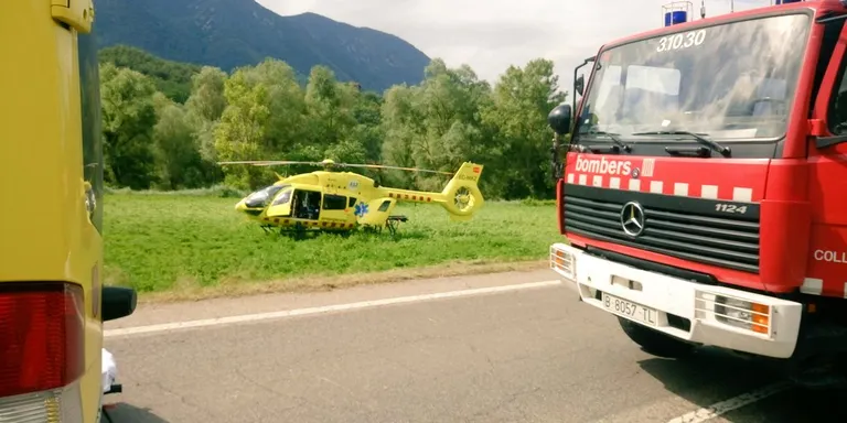 Mor la motorista evacuada arran de l'accident a la C-14 a Coll de Nargó