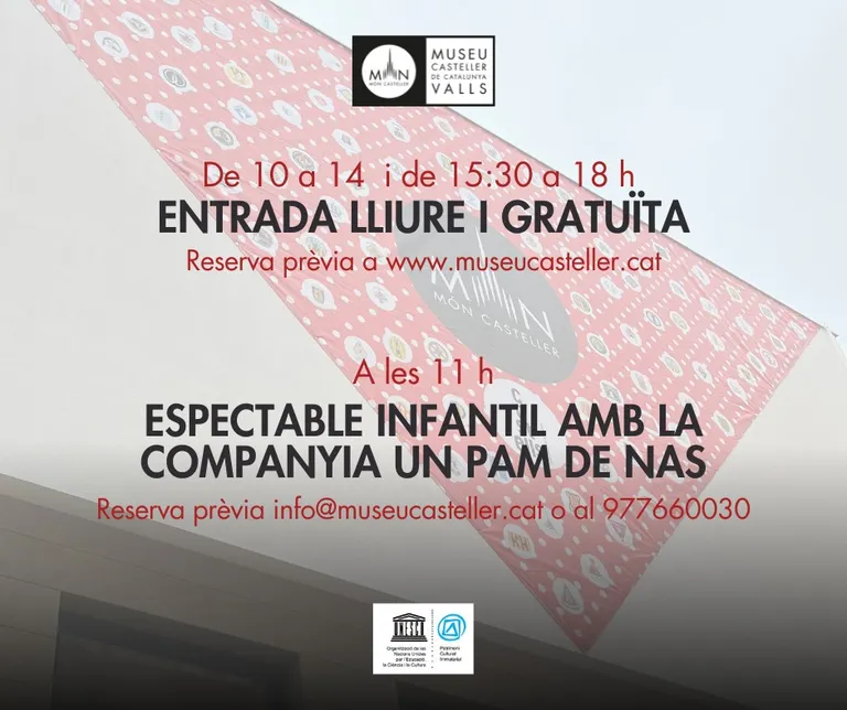 El Museu Casteller commemora el 14è aniversari de la declaració dels castells com a Patrimoni Immaterial de la Humanitat