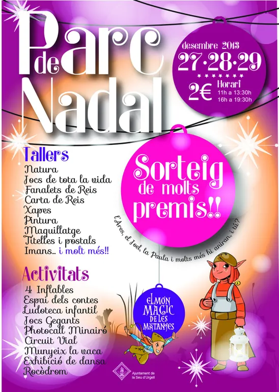 El Tió de la Freita, Parc de Nadal i 'Santa Innocència', noves activitats de Nadal a la Seu