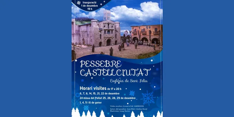 L'església de Sant Feliu torna a acollir el pessebre monumental de Castellciutat