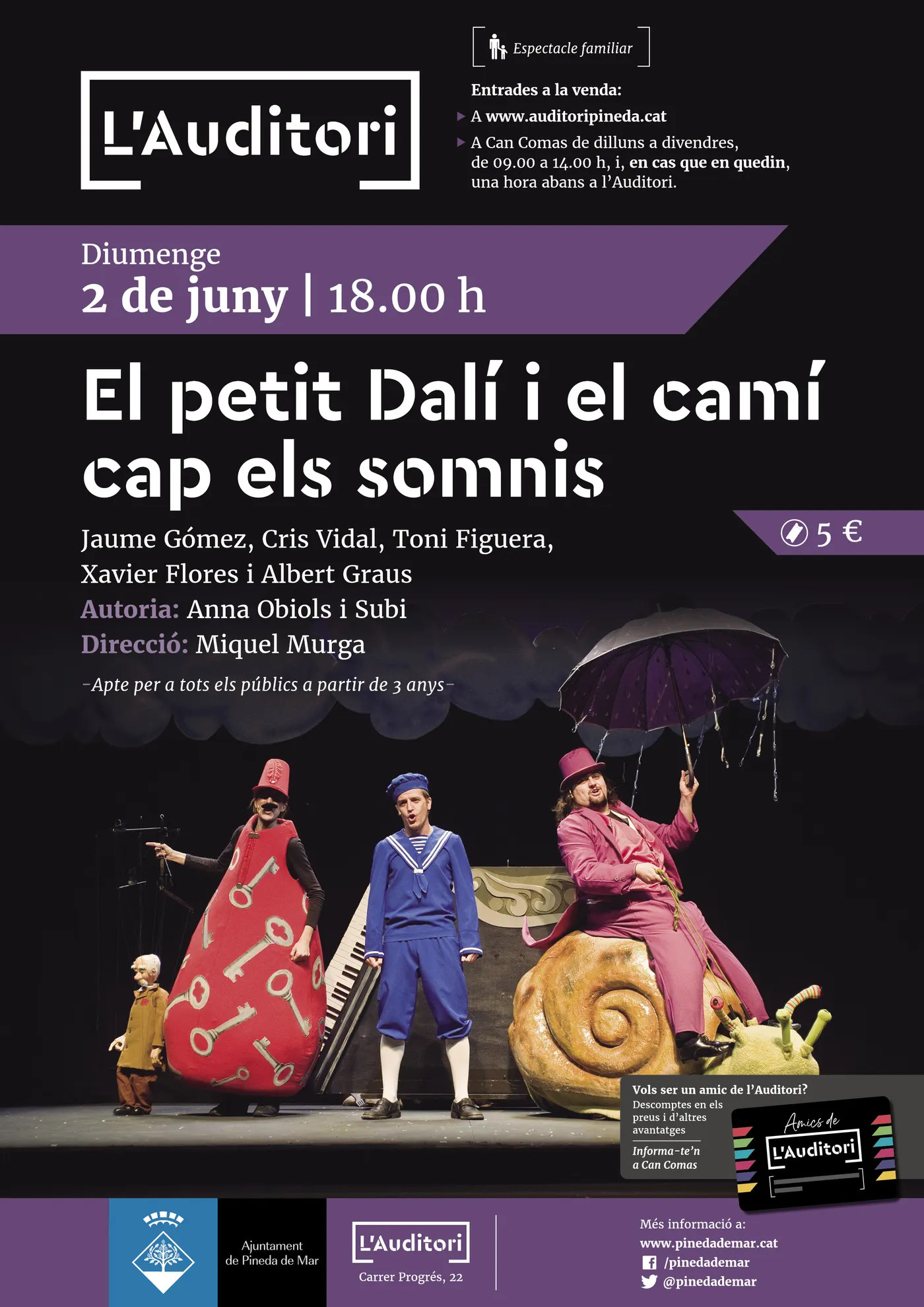 Espectacle familiar 'El Petit Dalí i el camí cap els somnis' a l'Auditori