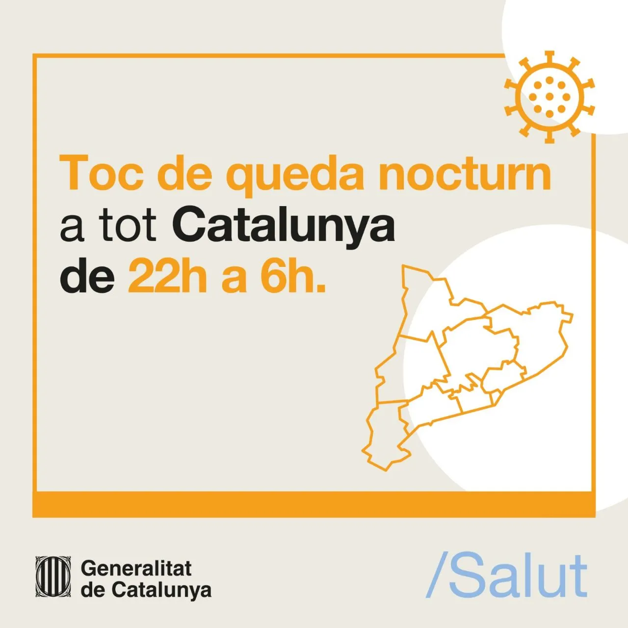 Primera nit de toc de queda i el confinament de caps de setmana sobre la taula