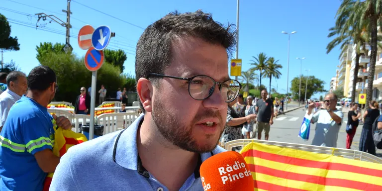 Pere Aragonès (ERC-JxP): «La Generalitat de Catalunya garantim que hi haurà espais de votació a Pineda»