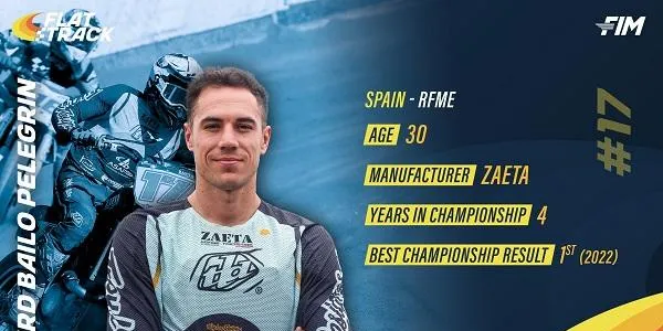 El poblenc Gerard Bailo debuta aquest diumenge en el Campionat del Món de Flat Track 2025