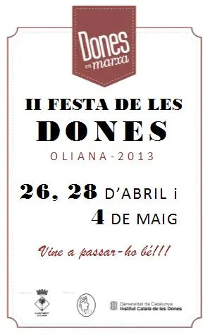 Tot a punt per a la II Festa de les Dones a Oliana