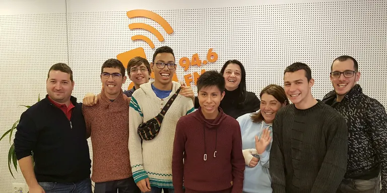 El jugador pinedenc de l'equip de futbol d'ADIAM Daniel Pi al reportatge de LaLigaSport