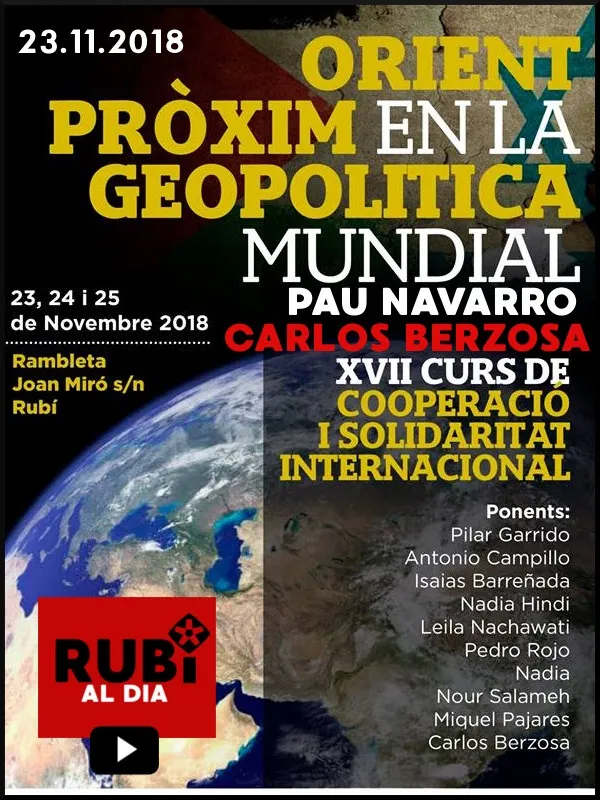 XVII CURS COOPERACIÓ I SOLIDARITAT INTERNACIONAL de Rubí Solidari - PAU NAVARRO & CARLOS BERZOSA