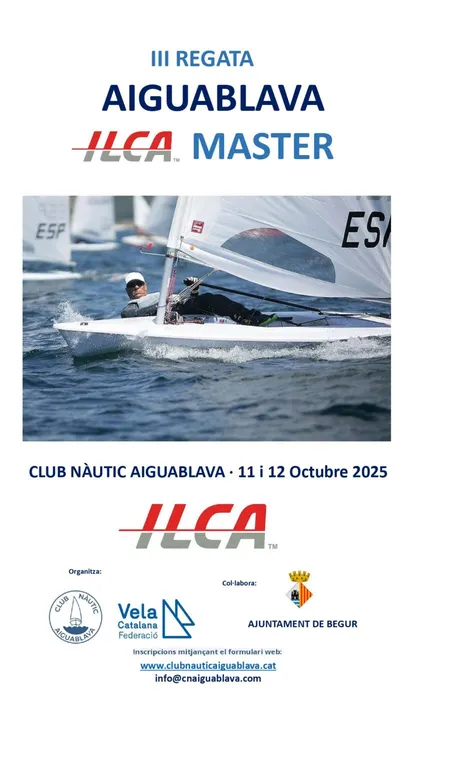 Begur celebrarà la III Regata Aiguablava ILCA MASTER els dies 11 i 12 d'octubre