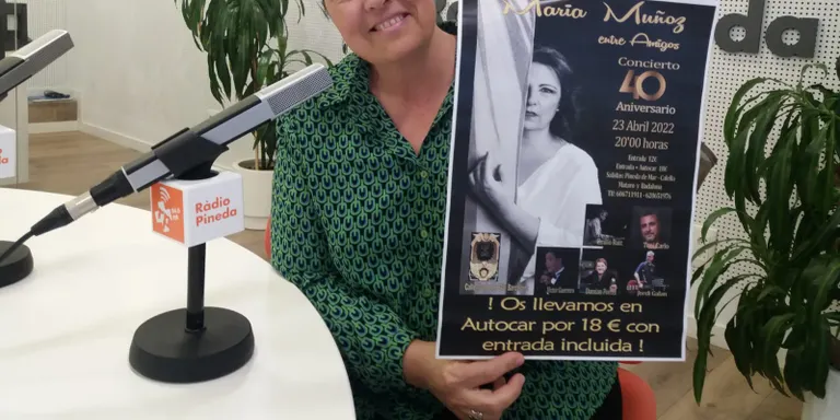 La cantant pinedenca Maria Muñoz celebra els seus 40 anys de carrera amb un concert a Barcelona