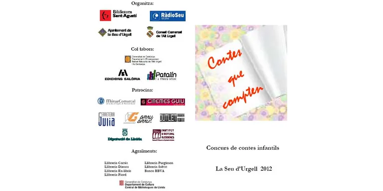 Nova convocatòria del concurs 'Contes que compten'