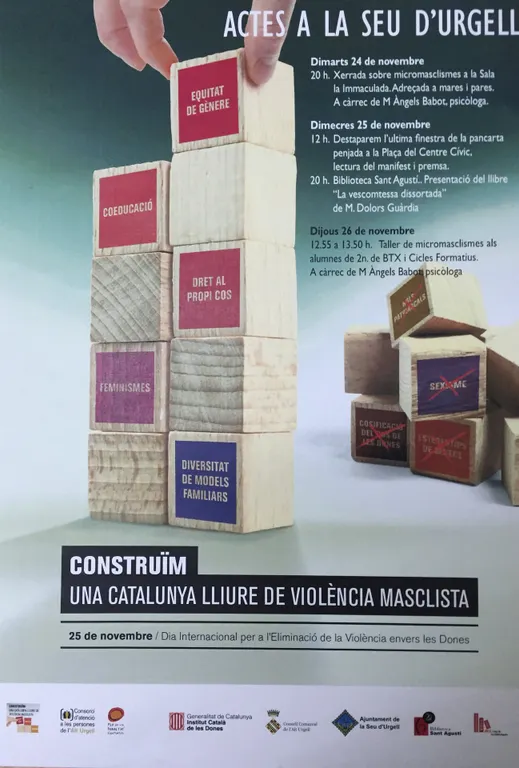 La Seu organitza un acte públic per commemorar el Dia Internacional per a l'Eliminació de la Violència Masclista
