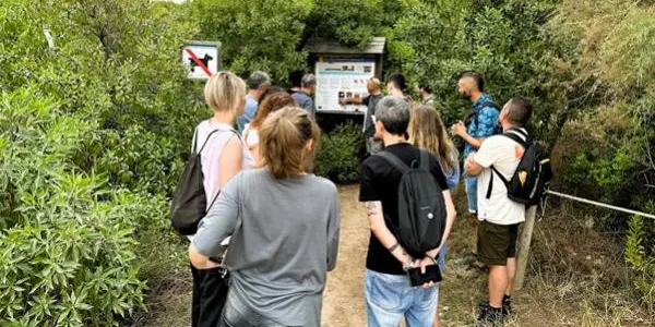 Bona acollida a les visites guiades d'educació ambiental pel Sender Blau de Torredembarra