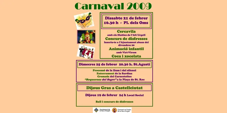 La celebració del 'Dijous Gras' de Castellciutat, primer acte del Carnestoltes 2009