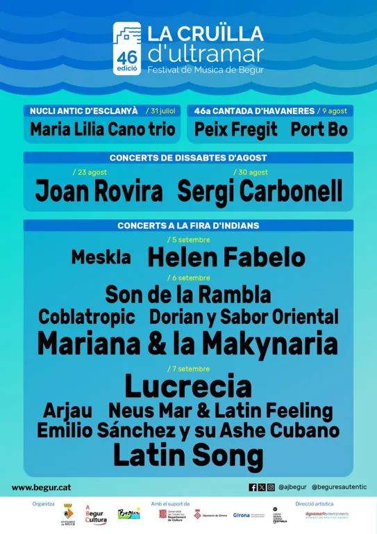 Begur celebra la 46a edició del Festival de Música La Cruïlla d'Ultramar