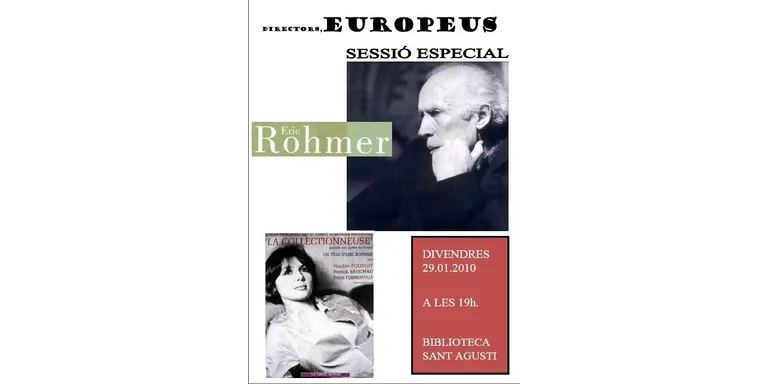 La Biblioteca Sant Agustí recorda Eric Rohmer amb la pel.lícula 'La col.leccionista'