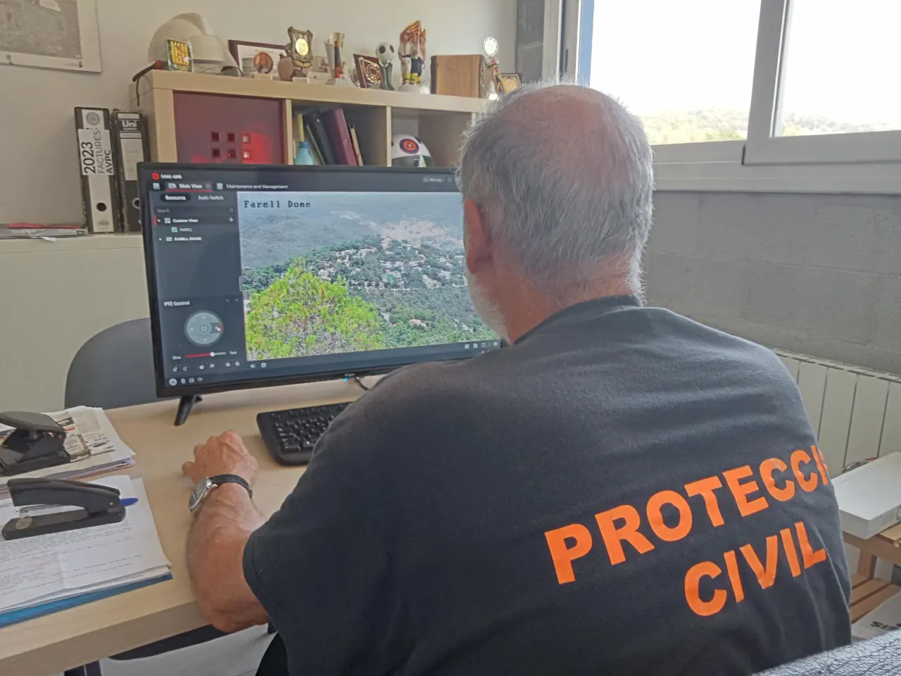 Bombers, Protecció Civil i Policia Local intensifiquen els controls al Farell, davant l'elevat risc d'incendi