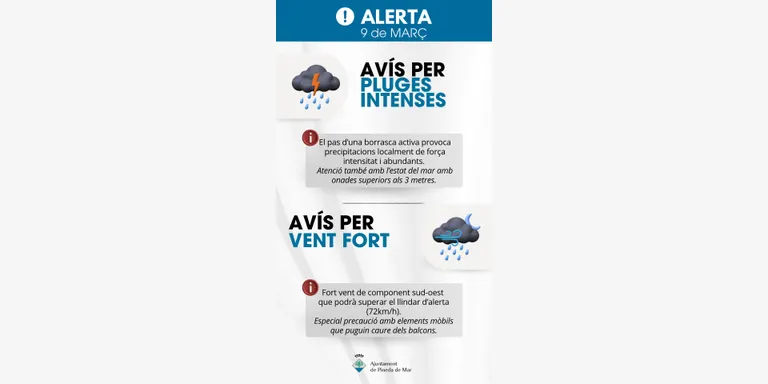 Dissabte amb fort temporal marítim