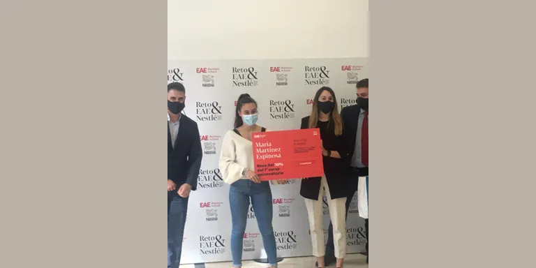 Maria Martínez, alumna de batxillerat de l’Escola Pia de Caldes, guanya el segon premi del Repte EAE & Nestlé