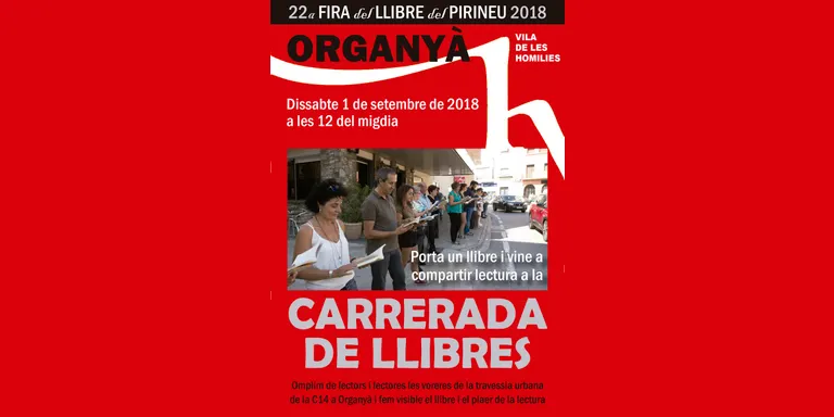 Inscripcions obertes per participar a la Carrerada de Llibres d'Organyà
