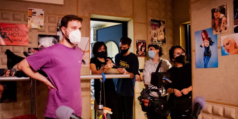 L'Estudi 2 de Ràdio Arenys de Munt ha estat l'escenari del rodatge d'un curtmetratge d'estudiants de Màster de l'ESCAC