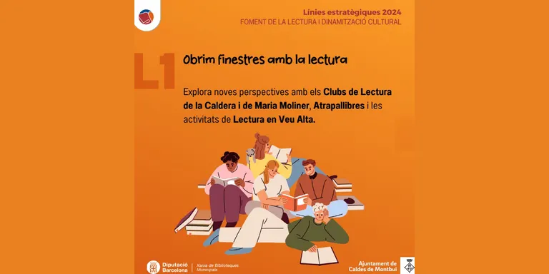 La Biblioteca Municipal promou la lectura i la dinamització cultural a Caldes