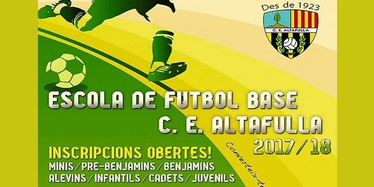 L’Escola de Futbol del CE Altafulla manté les inscripcions obertes