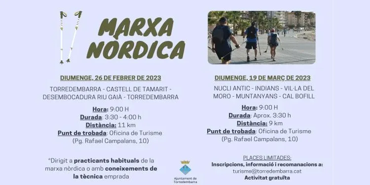 Torredembarra organitza dues noves sortides de marxa nòrdica