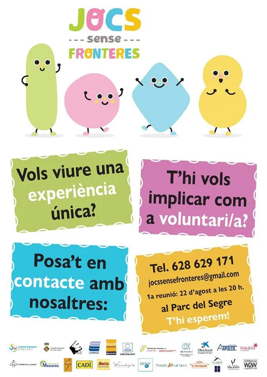 L'entitat solidària Jocs Sense Fronteres busca voluntaris