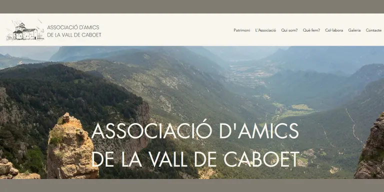 L'Associació d'Amics de la Vall de Caboet estrena web