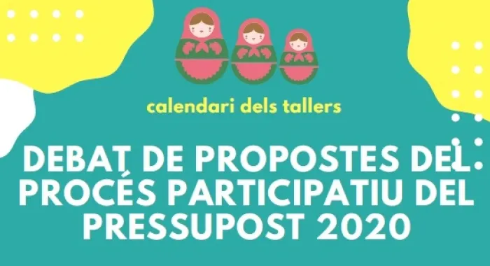 Arrenca la segona fase del Pressupost Participatiu amb els tallers deliberatius