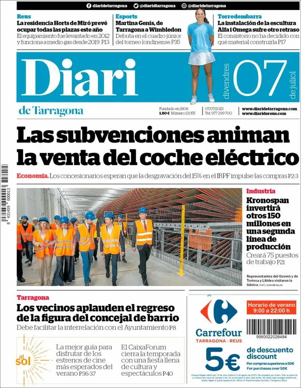 Consulta les portades dels diaris d'aquest 7 de juliol